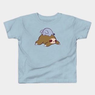 Big Sloth and Tiny Elephant Kids T-Shirt